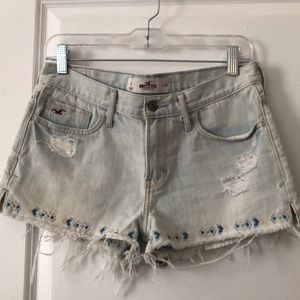 High waisted Hollister jean shorts
